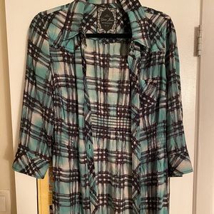 Guess Brand Silk-Like Shirt L
